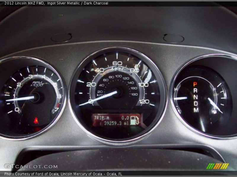 Ingot Silver Metallic / Dark Charcoal 2012 Lincoln MKZ FWD