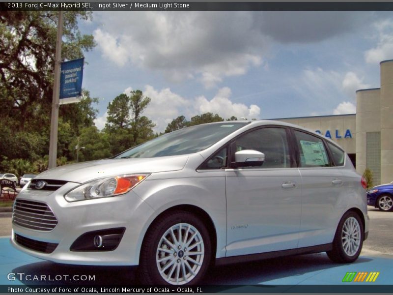 Ingot Silver / Medium Light Stone 2013 Ford C-Max Hybrid SEL