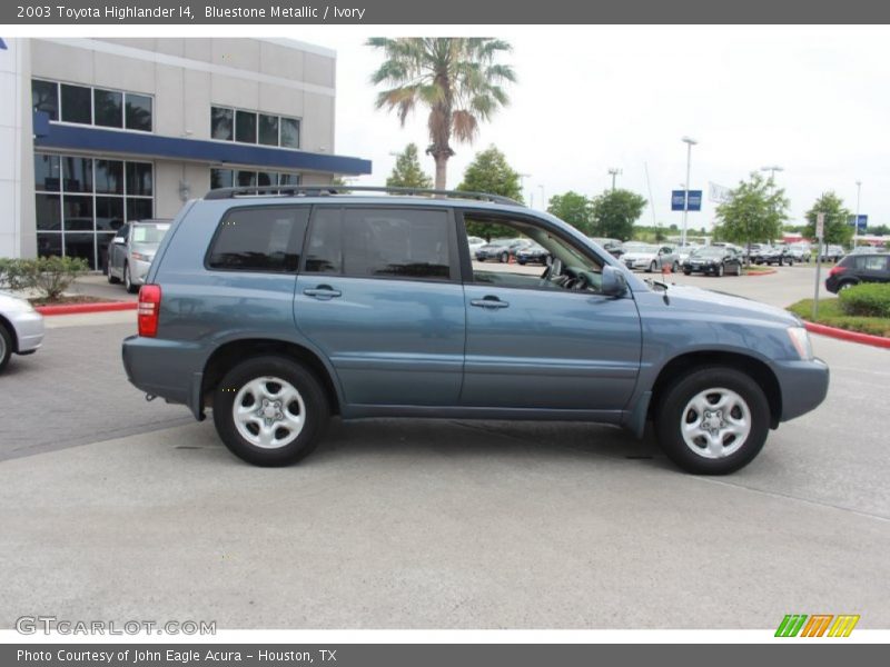 Bluestone Metallic / Ivory 2003 Toyota Highlander I4