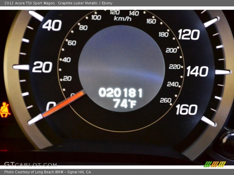 Graphite Luster Metallic / Ebony 2012 Acura TSX Sport Wagon