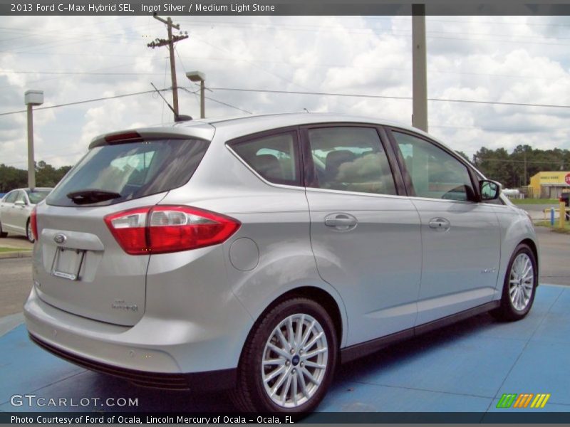 Ingot Silver / Medium Light Stone 2013 Ford C-Max Hybrid SEL