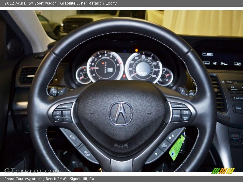 Graphite Luster Metallic / Ebony 2012 Acura TSX Sport Wagon