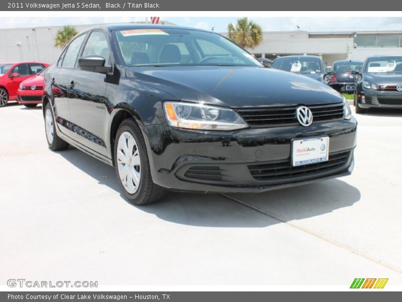 Black / Titan Black 2011 Volkswagen Jetta S Sedan