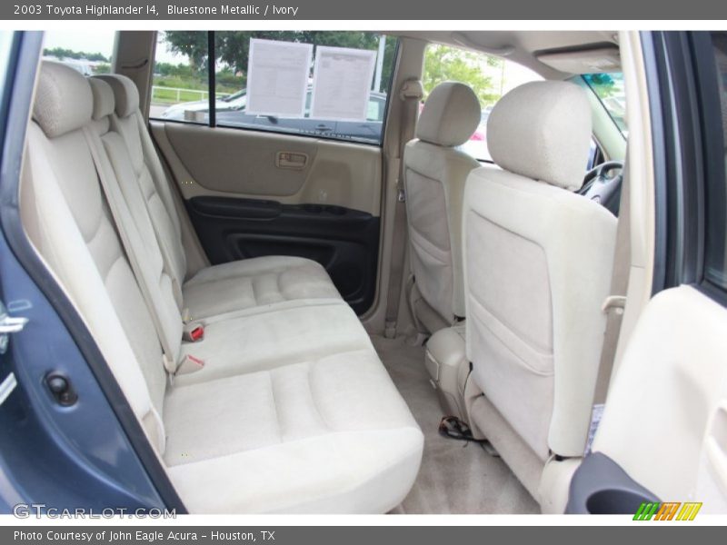 Bluestone Metallic / Ivory 2003 Toyota Highlander I4