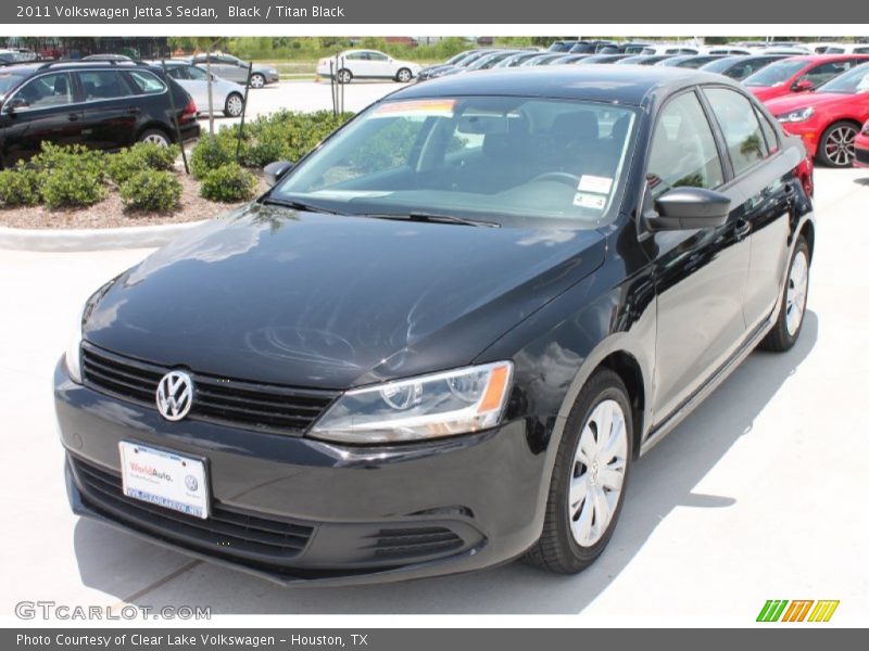 Black / Titan Black 2011 Volkswagen Jetta S Sedan
