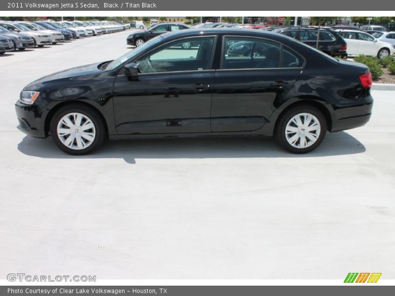 Black / Titan Black 2011 Volkswagen Jetta S Sedan