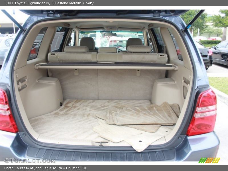 Bluestone Metallic / Ivory 2003 Toyota Highlander I4