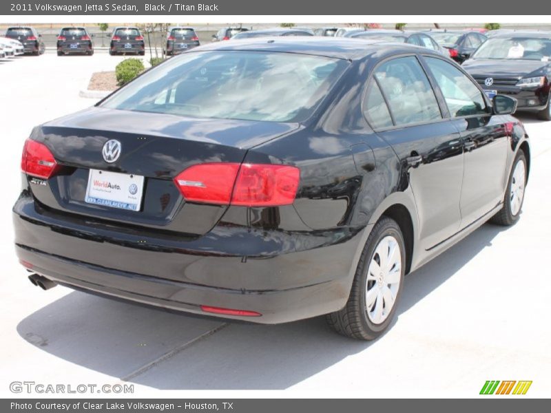 Black / Titan Black 2011 Volkswagen Jetta S Sedan