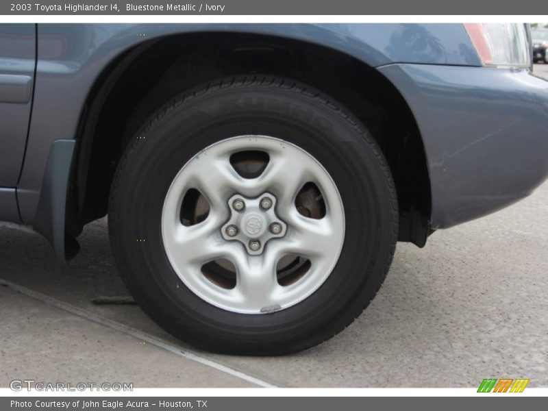 Bluestone Metallic / Ivory 2003 Toyota Highlander I4