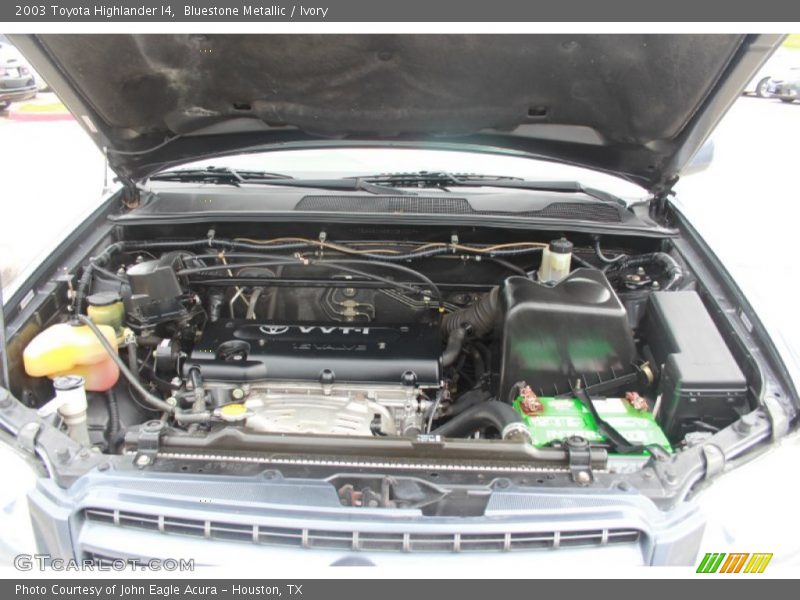 Bluestone Metallic / Ivory 2003 Toyota Highlander I4