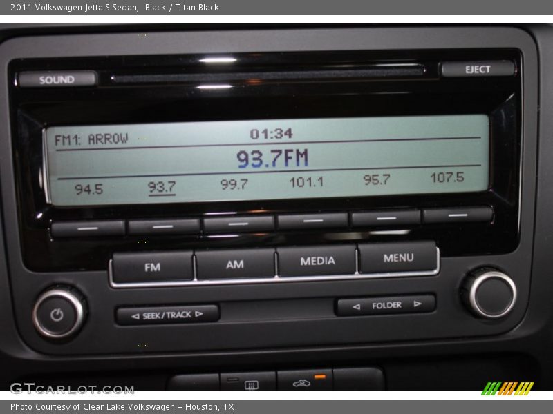 Black / Titan Black 2011 Volkswagen Jetta S Sedan