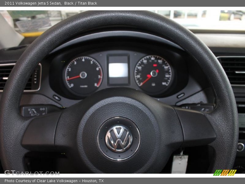 Black / Titan Black 2011 Volkswagen Jetta S Sedan