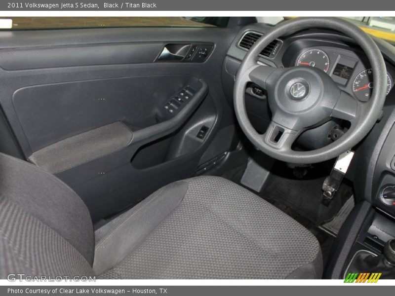 Black / Titan Black 2011 Volkswagen Jetta S Sedan