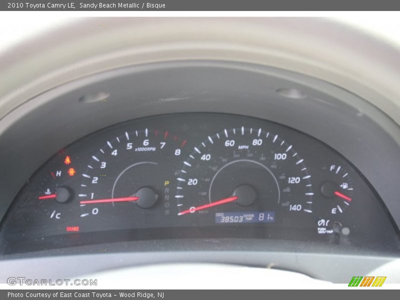 Sandy Beach Metallic / Bisque 2010 Toyota Camry LE