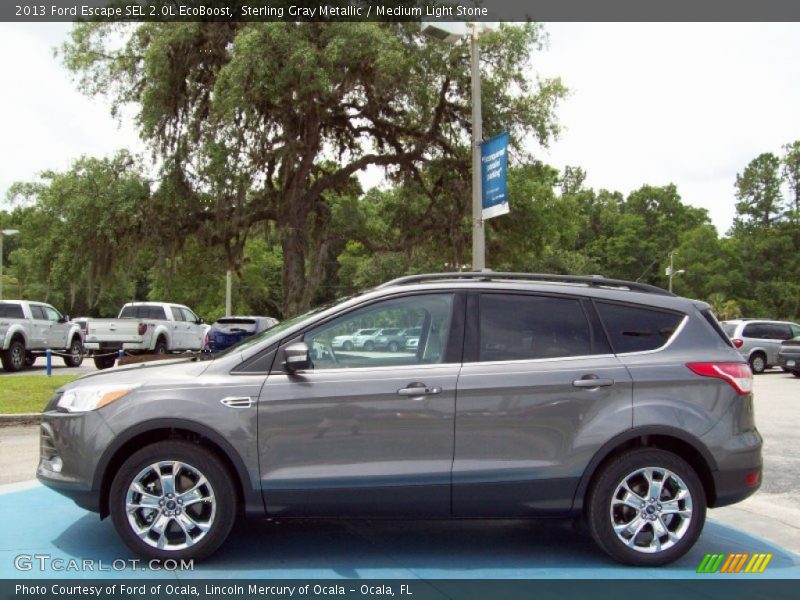 Sterling Gray Metallic / Medium Light Stone 2013 Ford Escape SEL 2.0L EcoBoost