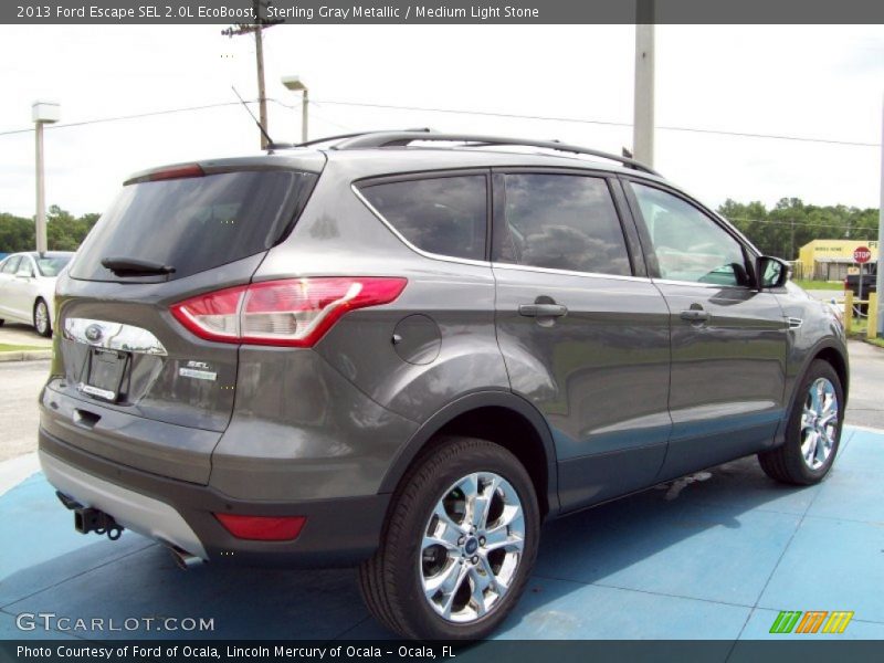 Sterling Gray Metallic / Medium Light Stone 2013 Ford Escape SEL 2.0L EcoBoost