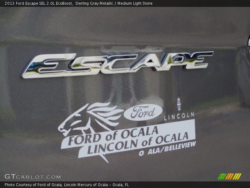 Sterling Gray Metallic / Medium Light Stone 2013 Ford Escape SEL 2.0L EcoBoost