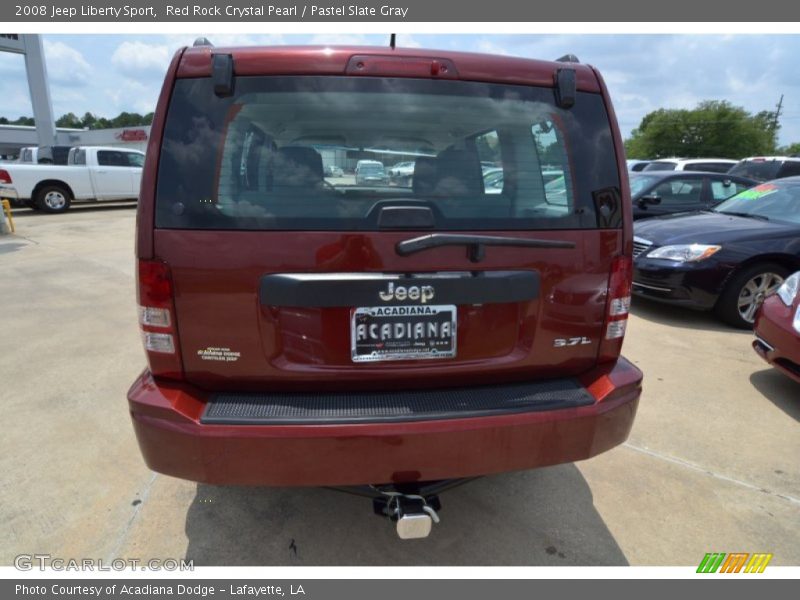 Red Rock Crystal Pearl / Pastel Slate Gray 2008 Jeep Liberty Sport