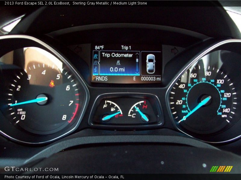 Sterling Gray Metallic / Medium Light Stone 2013 Ford Escape SEL 2.0L EcoBoost