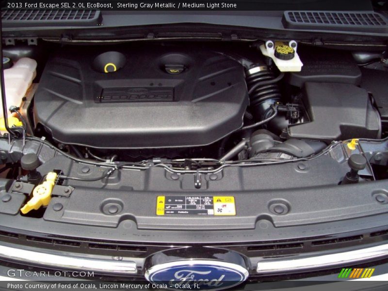 Sterling Gray Metallic / Medium Light Stone 2013 Ford Escape SEL 2.0L EcoBoost