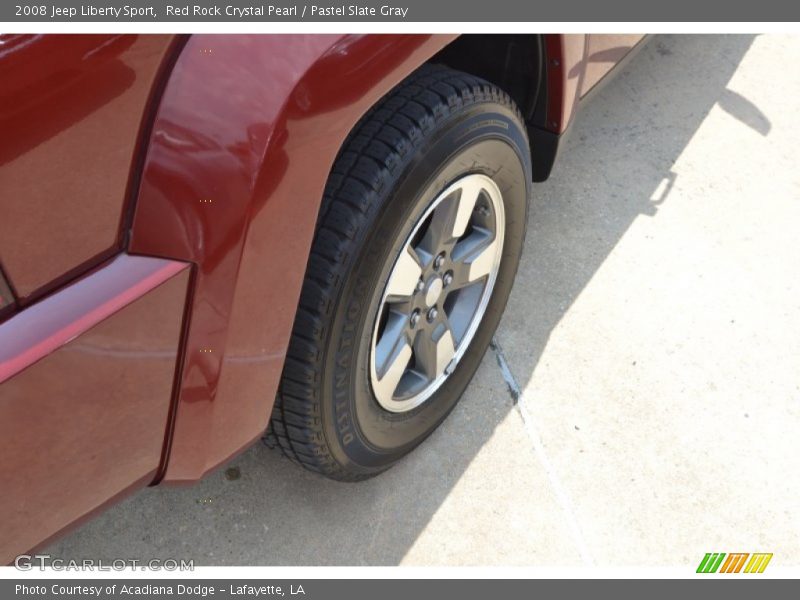 Red Rock Crystal Pearl / Pastel Slate Gray 2008 Jeep Liberty Sport