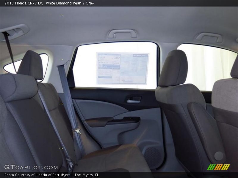 White Diamond Pearl / Gray 2013 Honda CR-V LX