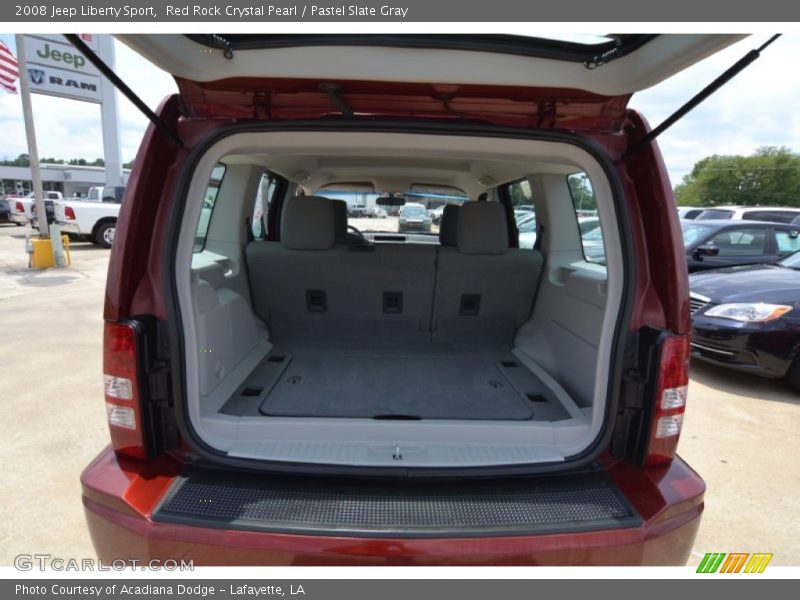 Red Rock Crystal Pearl / Pastel Slate Gray 2008 Jeep Liberty Sport