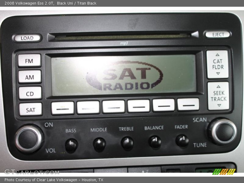 Black Uni / Titan Black 2008 Volkswagen Eos 2.0T