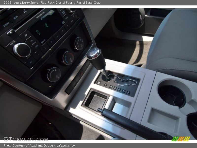 Red Rock Crystal Pearl / Pastel Slate Gray 2008 Jeep Liberty Sport