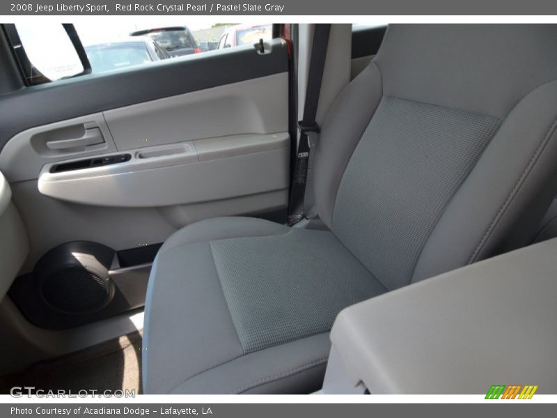 Red Rock Crystal Pearl / Pastel Slate Gray 2008 Jeep Liberty Sport
