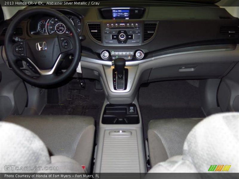 Alabaster Silver Metallic / Gray 2013 Honda CR-V EX