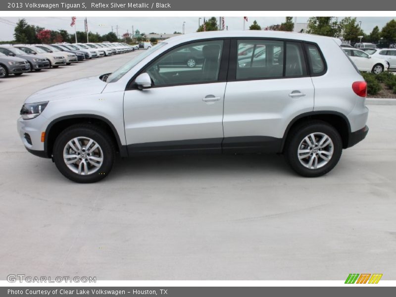 Reflex Silver Metallic / Black 2013 Volkswagen Tiguan S