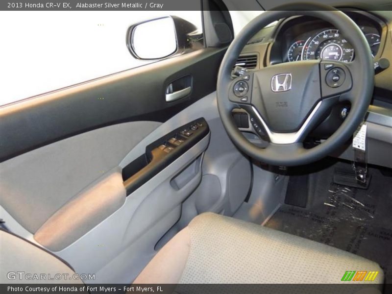 Alabaster Silver Metallic / Gray 2013 Honda CR-V EX
