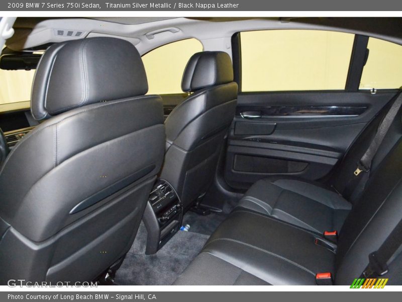 Titanium Silver Metallic / Black Nappa Leather 2009 BMW 7 Series 750i Sedan