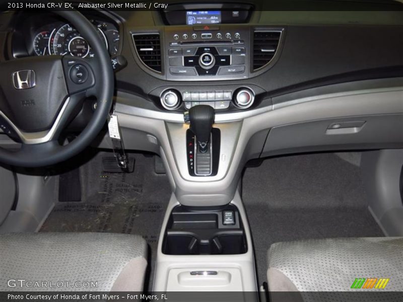 Alabaster Silver Metallic / Gray 2013 Honda CR-V EX
