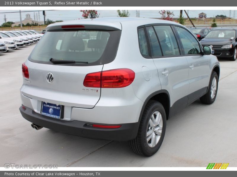 Reflex Silver Metallic / Black 2013 Volkswagen Tiguan S