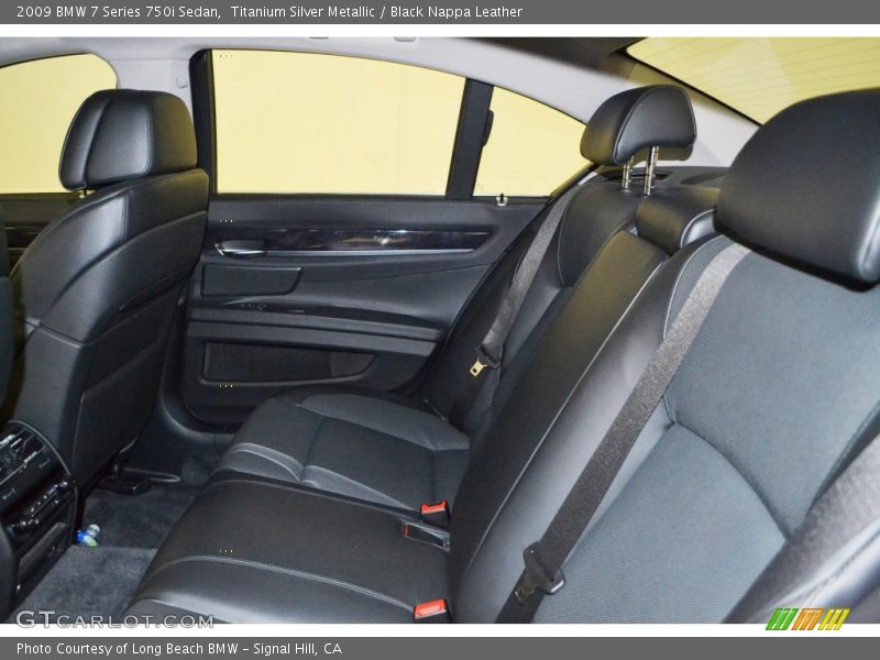 Titanium Silver Metallic / Black Nappa Leather 2009 BMW 7 Series 750i Sedan