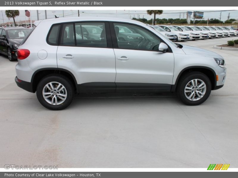 Reflex Silver Metallic / Black 2013 Volkswagen Tiguan S