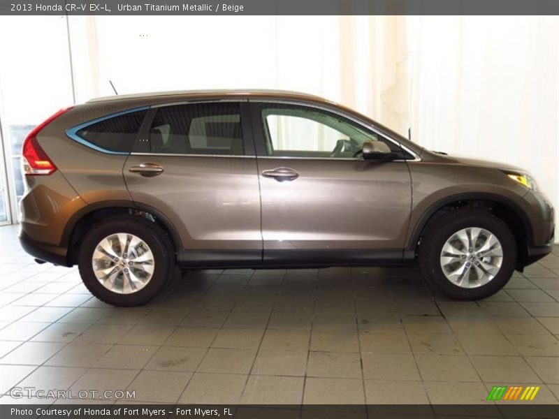 Urban Titanium Metallic / Beige 2013 Honda CR-V EX-L