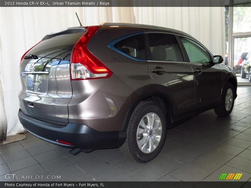 Urban Titanium Metallic / Beige 2013 Honda CR-V EX-L