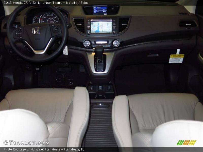 Urban Titanium Metallic / Beige 2013 Honda CR-V EX-L