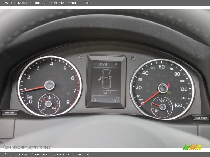 Reflex Silver Metallic / Black 2013 Volkswagen Tiguan S