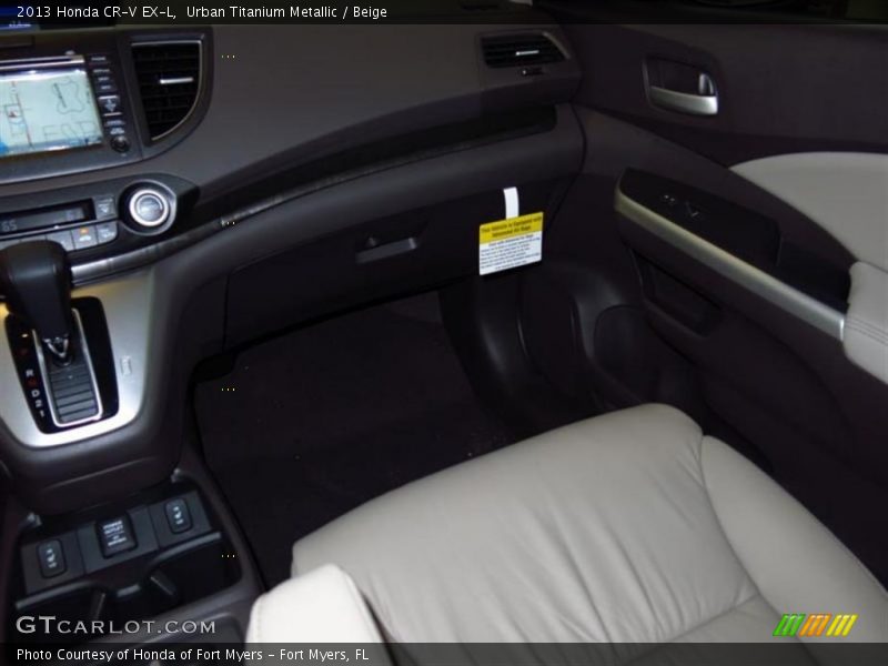 Urban Titanium Metallic / Beige 2013 Honda CR-V EX-L