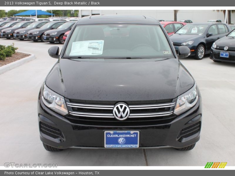 Deep Black Metallic / Black 2013 Volkswagen Tiguan S