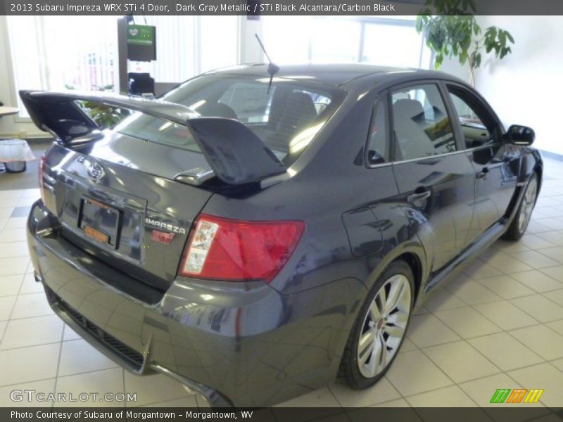 Dark Gray Metallic / STi Black Alcantara/Carbon Black 2013 Subaru Impreza WRX STi 4 Door