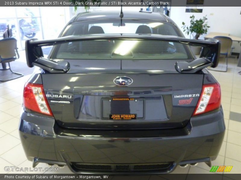 Dark Gray Metallic / STi Black Alcantara/Carbon Black 2013 Subaru Impreza WRX STi 4 Door