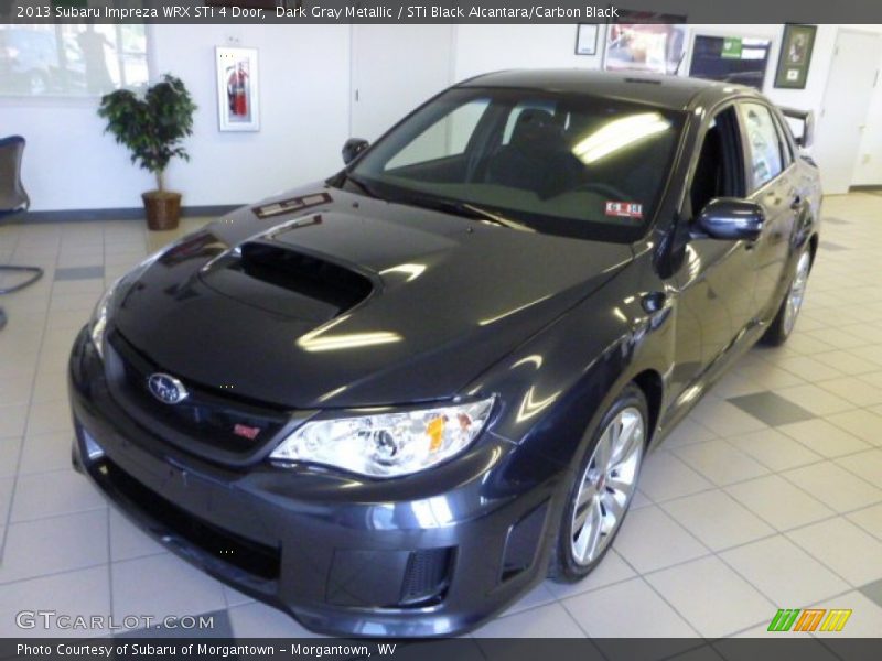 Dark Gray Metallic / STi Black Alcantara/Carbon Black 2013 Subaru Impreza WRX STi 4 Door