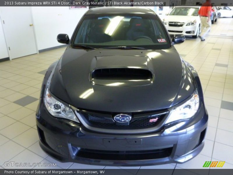 Dark Gray Metallic / STi Black Alcantara/Carbon Black 2013 Subaru Impreza WRX STi 4 Door