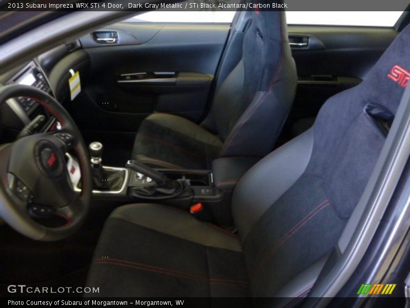 Dark Gray Metallic / STi Black Alcantara/Carbon Black 2013 Subaru Impreza WRX STi 4 Door
