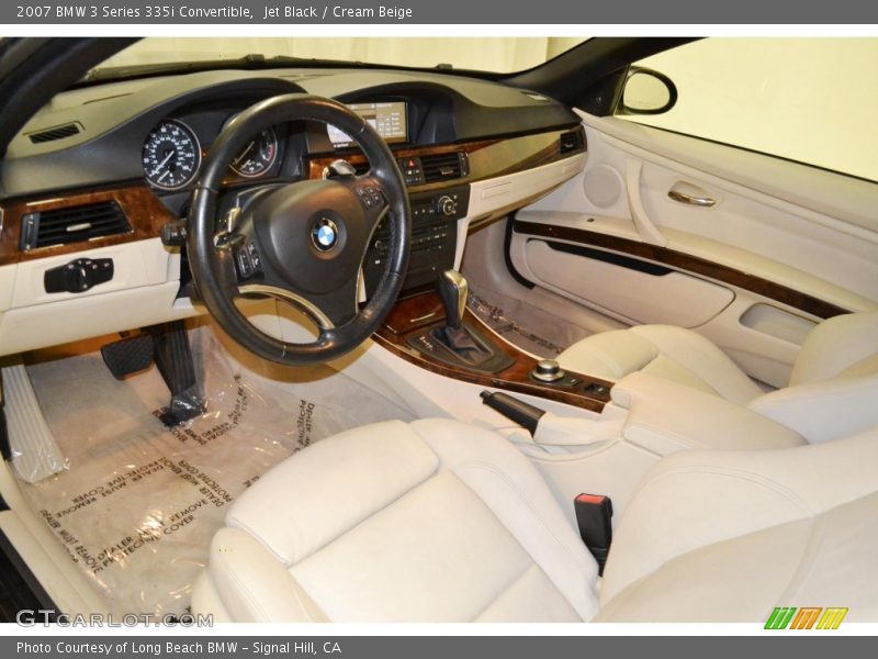Jet Black / Cream Beige 2007 BMW 3 Series 335i Convertible